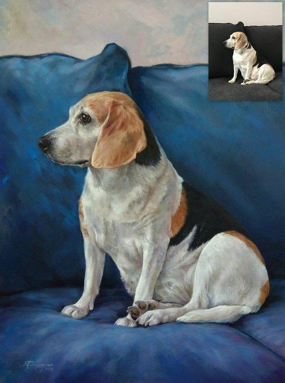 Personalized Oil Painting From Photos, handcraft art on Canvas-Show Case OCN101164-20