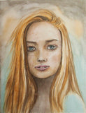F&S Gift Store Custom Oil Painting female,Male,Mum, Dad Aunt,daughter,son, grandson Commission painted 12 x 16 inch Canvas Fine Art Painting, frameless