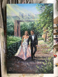 Personalized Oil Painting From Photos, handcraft art on Canvas-Show Case QNE100472-36