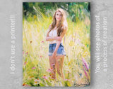 F&S Gift Store Custom canvas art, Customized portrait, Painting portrait, Made to order painting, Custom oil on canvas, Female portrait