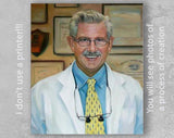 F&S Gift Store Gift for dad, Personalized portrait, Custom oil portrait, Custom canvas art, Commission portrait, Custom oil painting from photo, Oil paint