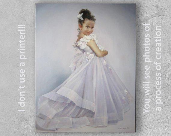 Personalized Oil Painting From Photos, handcraft art on Canvas-Show Case HOD100417-24