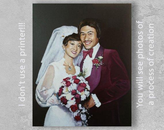 Personalized Oil Painting From Photos, handcraft art on Canvas-Show Case TTS102603-20