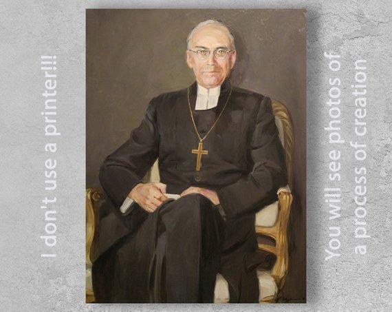 F&S Gift Store Customized oil painting, Custom Portrait painting, Custom oil painting on canvas, Man portrait, Husband gift, Dad gift, Photo to painting