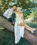 F&S Gift Store Custom painting from photo, Custom wedding portrait, Oil painting commission, Custom couple painting, Luxury gift, Wedding gift, Oil paint