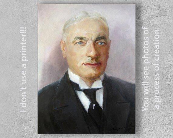 Personalized Oil Painting From Photos, handcraft art on Canvas-Show Case GOL101562-24