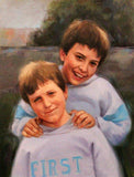 F&S Gift Store Custom Portrait Painting Kids Personalized Oil canvas Painting Art from photo Child Family Wedding Portraits Contemporary Painting Art