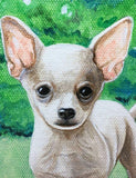 F&S Gift Store Pet Portrait "Chalupa" Original Oil 5x6 Custom Pet Sample Painting, dog art, little pet painting, dog painting, pet memorial art, Realism