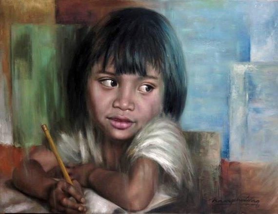 F&S Gift Store Custom portrait of children from photo|Children portrait|Oil painting on canvas|Portrait painting|Chrismast gift|housewarming gift