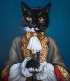 F&S Gift Store Single Custom Pet Portrait in Suit | Unique gift, Antique oil painting, Gothic Home Decor, Animal painting, Pet in suit, Personalized gift
