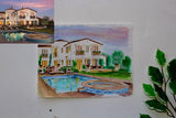 F&S Gift Store Housewarming Gift - Custom Oil Painting - Watercolor House Portrait - Custom Home/View Illustration - House Paint From Photo