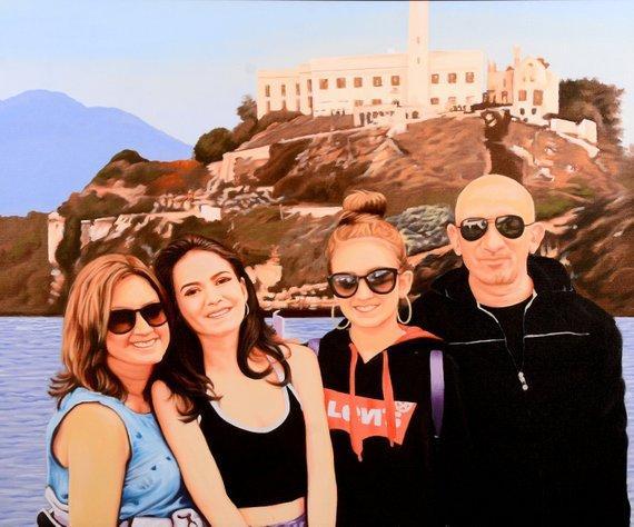 Personalized Oil Painting From Photos, handcraft art on Canvas-Show Case GEF101772-24