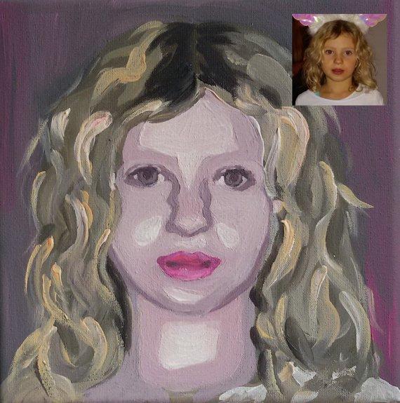 F&S Gift Store Portrait painting painting by photo template gift Birthday AndenkenPOP art portrait painting acrylic Custommade Art