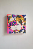 F&S Gift Store Camouflage portrait painting acrylic neon color kids gift baby birthday by photo template