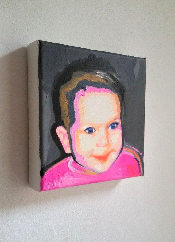 F&S Gift Store Painting Children's Room Deco gift customizable photo template acrylic Painting oil drawing pop Art portrait painting Acrylic Art
