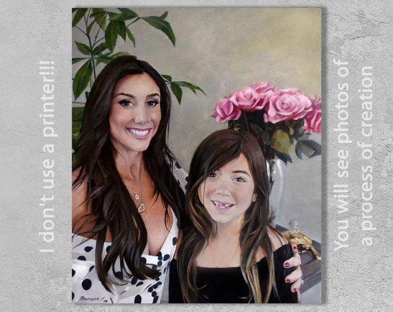 Personalized Oil Painting From Photos, handcraft art on Canvas-Show Case HIJ101404-48