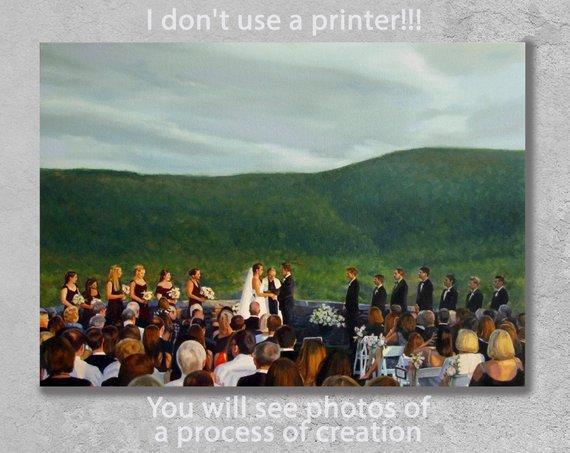 Personalized Oil Painting From Photos, handcraft art on Canvas-Show Case IJK101405-12