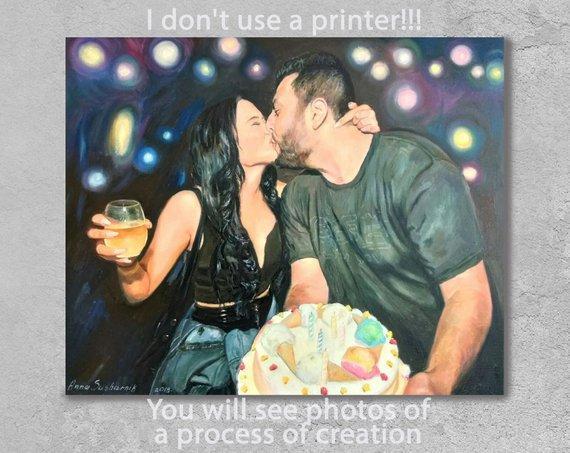 Personalized Oil Painting From Photos, handcraft art on Canvas-Show Case SHG102432-12