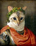 F&S Gift Store Julius Caesar - Pet Portrait - Custom Renaissance Pet Dog/Cat Portraits - Digital personalized portrait painting using your Pet's Photo