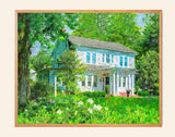 F&S Gift Store House Custom Portrait Oil Painting House Portrait Painting Canvas Print Portrait from Photo Commission Portrait Anniversary Gift Personal