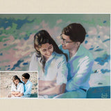 F&S Gift Store Portrait Painting Custom Oil Kids PERSONALIZED Gift - Painting from Photo Hand Painted