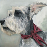 F&S Gift Store Pet portrait painting fine art pet portrait dog painting expressive dog panting custom dog art