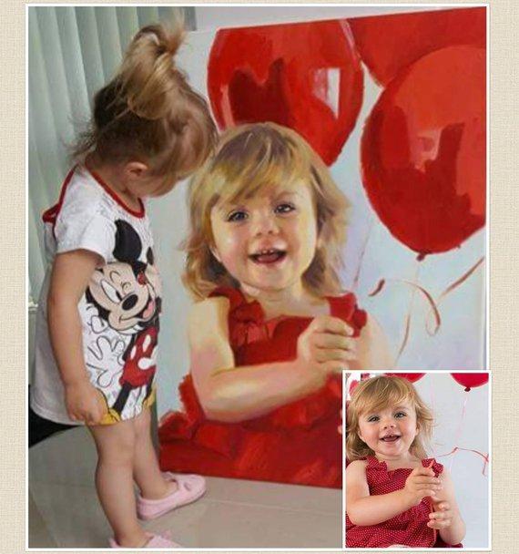 Personalized Oil Painting From Photos, handcraft art on Canvas-Show Case RFC102412-12