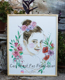F&S Gift Store Original Custom Portrait * Illustration, Personalized Gift portrait * Oil On Canvas.