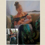 Personalized Oil Painting From Photos, handcraft art on Canvas-Show Case FHK101435-48