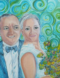 Personalized Oil Painting From Photos, handcraft art on Canvas-Show Case KSD102332-24