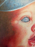 F&S Gift Store Custom baby painting, Oil painting art, Christmas gift, Original, Gift for dad, Original oil canvas, Wall, portrait, baby