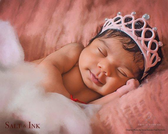 Personalized Oil Painting From Photos, handcraft art on Canvas-Show Case IBK101669-12