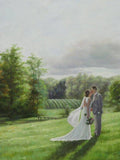 F&S Gift Store Custom Wedding Portrait Oil Painting on Canvas (from photo)