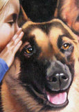 F&S Gift Store Custom Pet Portraits - 12x16 Oil painting on Masonite 50% deposit - Patterson
