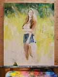 F&S Gift Store Custom canvas art, Customized portrait, Painting portrait, Made to order painting, Custom oil on canvas, Female portrait