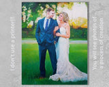 F&S Gift Store Oil painting portrait, Wedding portrait, Painting from photo, Customized painting, Commission portrait, Luxury gift, Memorial art