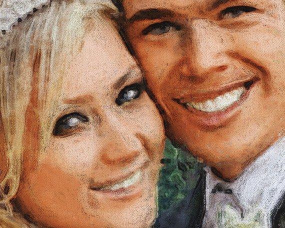 F&S Gift Store Custom Watercolor, Custom Portrait, Painting from Photo, Wedding Portrait, Watercolour Painting, Custom Art, Hand painted portraits, Love