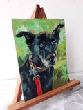 F&S Gift Store Custom pet portrait on canvas, Dog portrait from photo, Dog painting to order, Pet memorial, Animal art dog, Personalized pet art painting