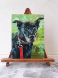 F&S Gift Store Custom pet portrait on canvas, Dog portrait from photo, Dog painting to order, Pet memorial, Animal art dog, Personalized pet art painting