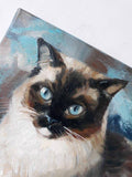 F&S Gift Store Siamese cat art Custom cat portrait, Pet portrait for order, Custom cat painting, Cat portrait, Custom pet portrait, Cat lover Pet memorial