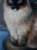 F&S Gift Store Siamese cat art Custom cat portrait, Pet portrait for order, Custom cat painting, Cat portrait, Custom pet portrait, Cat lover Pet memorial