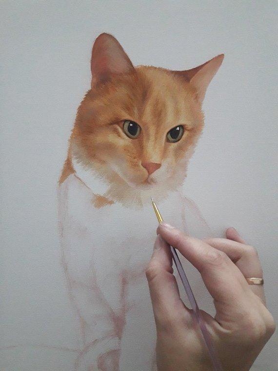 Personalized Oil Painting From Photos, handcraft art on Canvas-Show Case GRI102385-12