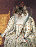 F&S Gift Store Queen - Custom Pet Portraits - Digital personalized portrait painting using your Pet's Photo