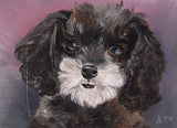 F&S Gift Store Personalized Custom Pet Portrait Oil Painting from a Photograph by Hummingbird Arts perfect for dog lovers and pet memorials