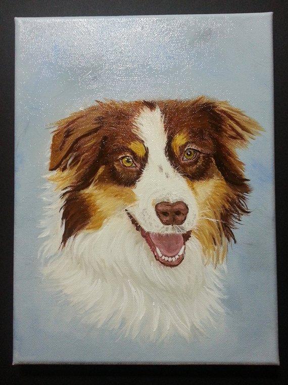 F&S Gift Store Custom Pet Portrait, Pet Lover Oil Painting, Pet Art Gift, Pet Memorial Urn, Hand Painted Pet Art, Pet Supplies, Dog or Cat Oil Painting