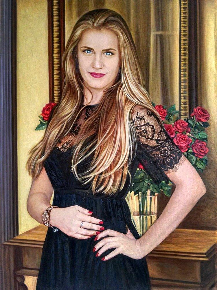 Personalized Oil Painting From Photos, handcraft art on Canvas-Show Case JCO102081-12