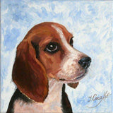 F&S Gift Store Custom Dog Portrait Painting from Photo Commission Cat Personalized Pet Gifts Original Artwork Painting on Canvas