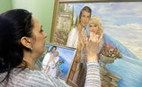 Personalized Oil Painting From Photos, handcraft art on Canvas-Show Case HSJ102386-24