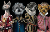 F&S Gift Store Portrait of Your Pet, Painting From Photo, Custom Portrait of Your Pet, Oil Painting, Victorian Funny Pet Cat Dog