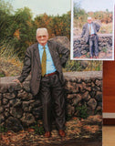 F&S Gift Store Portrait from a photo | any size oil on canvas, family portrait, personalized gift for birthday, wedding or anniversary, gift for a parent